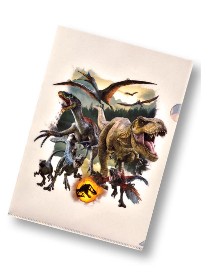 Jurassic World A4 Folder Dominion Pattern